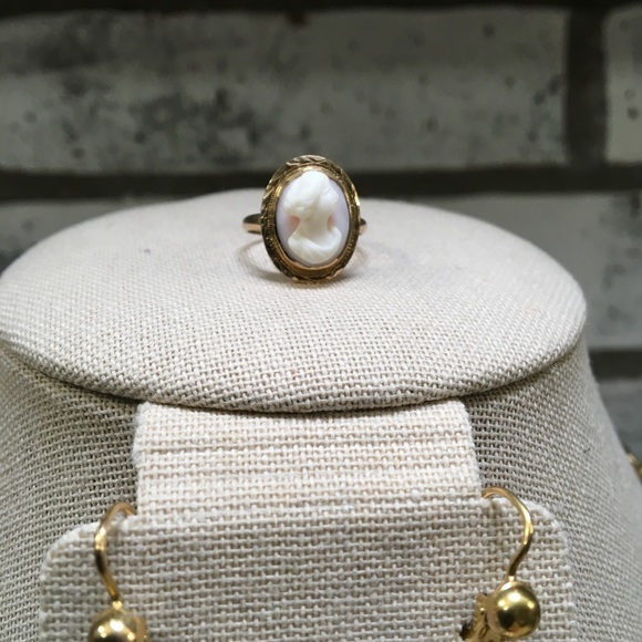 15k 18k Georgian Cameos w/Pearls- Solid Gold Demi Parure - Picture 11 of 14